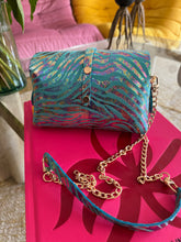 Charger l'image dans la galerie, Sac Bee By Sandra tout en cuir Zébra Lova 🦓💙💙🪩