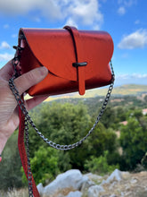 Charger l'image dans la galerie, Sac B en cuir rouille irisé métallisé Pumpkin Rock 🔥🔥🔥🔥