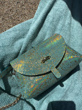 Charger l'image dans la galerie, Sac B en cuir version terrazzo or bleu mint Tequila Sunset 🩵🩵🔥🔥🔥