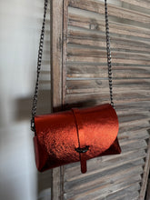 Charger l'image dans la galerie, Sac B en cuir rouille irisé métallisé Pumpkin Rock 🔥🔥🔥🔥