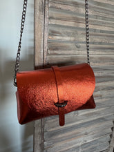Charger l'image dans la galerie, Sac B en cuir rouille irisé métallisé Pumpkin Rock 🔥🔥🔥🔥