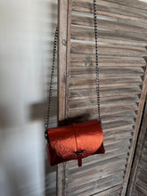 Charger l'image dans la galerie, Sac B en cuir rouille irisé métallisé Pumpkin Rock 🔥🔥🔥🔥