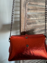 Charger l'image dans la galerie, Sac B en cuir rouille irisé métallisé Pumpkin Rock 🔥🔥🔥🔥