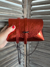 Charger l'image dans la galerie, Sac B en cuir rouille irisé métallisé Pumpkin Rock 🔥🔥🔥🔥