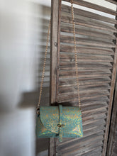 Charger l'image dans la galerie, Sac B en cuir version terrazzo or bleu mint Tequila Sunset 🩵🩵🔥🔥🔥