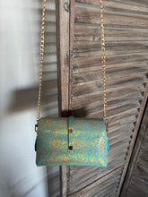 Charger l'image dans la galerie, Sac B en cuir version terrazzo or bleu mint Tequila Sunset 🩵🩵🔥🔥🔥