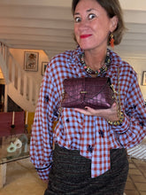 Charger l'image dans la galerie, SAC CUIR FAÇON CROCO KELLY