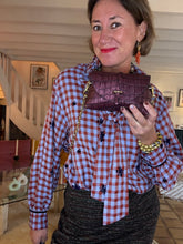 Charger l'image dans la galerie, SAC CUIR FAÇON CROCO KELLY