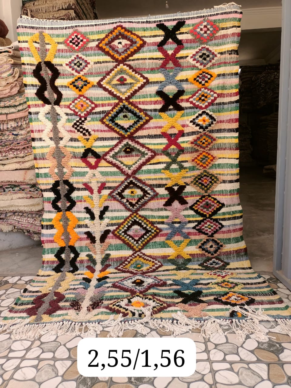 Tapis Azilal Neuf tout en relief Zigga