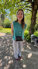 Charger l&#39;image dans la galerie, Sac Bee By Sandra En cuir version Croco Noir et Son Pimp ton Bee Vitaminé 💚
