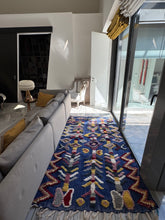 Charger l&#39;image dans la galerie, Tapis Béni Ouarain Neuf Tissé sur un Kilim Neuf Isa 2
