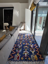 Charger l&#39;image dans la galerie, Tapis Béni Ouarain Neuf Tissé sur un Kilim Neuf Isa 2
