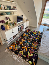 Charger l&#39;image dans la galerie, Tapis Béni Ouarain Neuf Tissé sur un Kilim Neuf Simone 2
