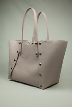 Charger l'image dans la galerie, SAC CABAS GEORGES CUIR GRAINÉ ROSE POUDRÉ
