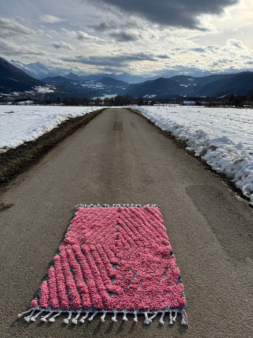 Tapis Béni Ouarain Neuf tissé sur un Kilim Neuf Hype 3