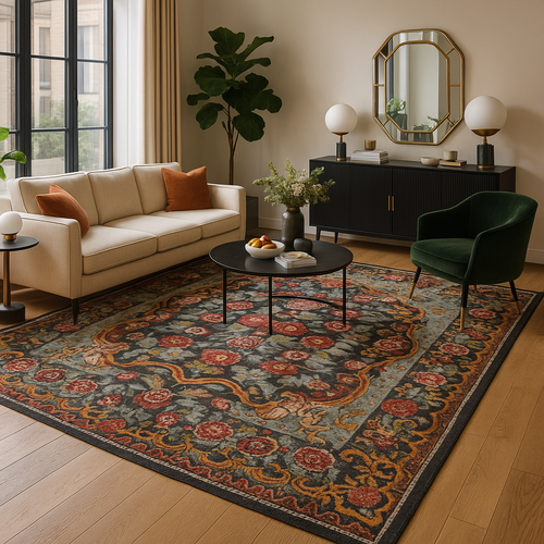 Tapis Moldave en situation dans un salon