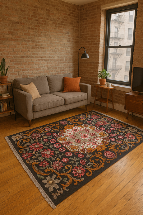 Tapis moldave dans un intérieur New Yorkais
