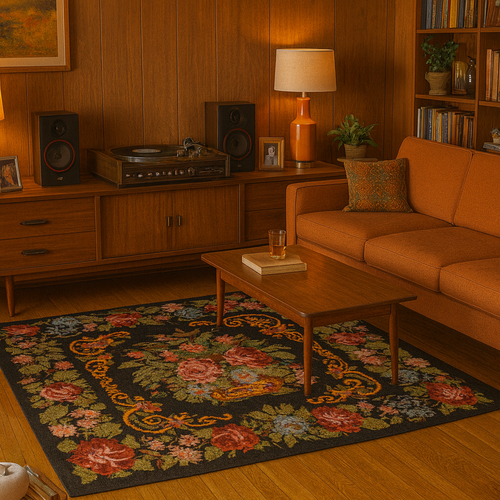 Tapis Moldave ambiance Mad Men